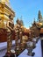 Outdoor statue monk at Doi Suthep