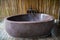 Outdoor stone bathtub