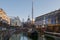 Outdoor sunny scenery of Alter Hafen in DÃ¼sseldorf, Germany.