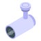 Outdoor surveillance camera icon, isometric style