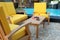 Outdoor teak garden furniture set with table , chairs and cushion