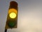 Outdoor Vertical Traffic Light Yellow Color