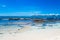 Outdoor view of San Andres Island from Johnny Cay in a gorgeous sunny day in San Andres, Colombia