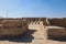 Outdoor View to an Ancient Egyptian temple of Seti I also known as the Great Temple of Abydos in Kharga