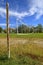 Outdoor volleyball court