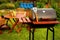 Outdoor Weekend BBQ Grill Party Or Picnic Concept
