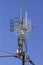 Outdoor wireless parabolic directional antennas on pole