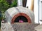 Outdoor wood fired pizza oven