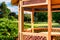 Outdoor wooden gazebo