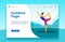 Outdoor yoga classes landing page, outdoor banner