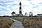 The Outer Banks`Bodie Island lighthouse has a nature walk alond a wood platform that takes you to the mar