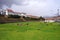 Outer convent of Santo Domingo with gardens and ruins of the Temple of Qorikancha (Coricancha), Cusco City, Peru