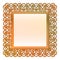 Outer decorated vector bronze square frame