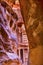 Outer Siq Rose Red Treasury Afternoon Entrance Petra Jordan