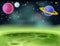 Outer Space Cartoon Background