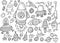 Outer Space Doodle Vector Set