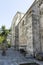 The outer wall of the Church of Saint Anne in the courtyard of Pools of Bethesda in the old city of Jerusalem, Israel