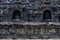 Outer wall detail of Borobudur temple, Java, Indonesia