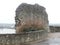 Outer wall in the grounds of Rochester castle, Kent