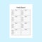 Outfit planner KDP interior journal. Regular clothing list and client outfit tracker template. KDP interior log book. Fashion and