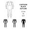 Outfitting for cyclists. Full body protection against falls.Cyclist outfit single icon in cartoon style vector symbol