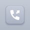 Outgoing call button, best vector