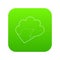 Outgoing database icon green vector