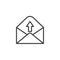 Outgoing message line icon