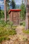 Outhouse in a forest in Norway