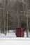 Outhouse in Snow