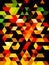 An outlandish cute graphical design of colorful pattern of squares