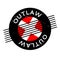 Outlaw rubber stamp