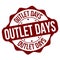 Outlet days label or stamp