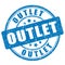 Outlet rubber vector stamp