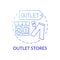 Outlet stores concept icon