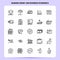 OutLine 25 Banking Money And Business Economics Icon set. Vector Line Style Design Black Icons Set. Linear pictogram pack. Web and