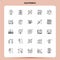 OutLine 25 Electronics Icon set. Vector Line Style Design Black Icons Set. Linear pictogram pack. Web and Mobile Business ideas