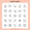 OutLine 25 Pharmacy Elements Icon set. Vector Line Style Design Black Icons Set. Linear pictogram pack. Web and Mobile Business