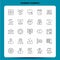 OutLine 25 Pharmacy Elements Icon set. Vector Line Style Design Black Icons Set. Linear pictogram pack. Web and Mobile Business