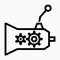 Outline beautiful automobile transmission vector icon