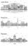 Outline Cheyenne Wyoming, Olympia Washington and Little Rock Arkansas City Skylines Set