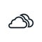 Outline clouds icon