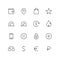 Outline ecommerce vector icons