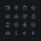 Outline ecommerce vector icons