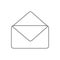 Outline email icon. E-mail symbol simple illustration