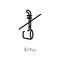 outline erhu vector icon. isolated black simple line element illustration from asian concept. editable vector stroke erhu icon on
