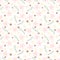 Outline floral seamless pattern