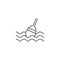 Outline icon - Fishing float