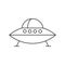 Outline icon - Flying saucer