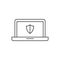 Outline icon - Laptops antivirus